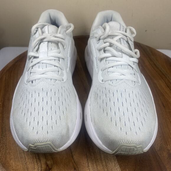 Brooks Ghost Max White Oyster Womens Size 9.5 Athletic Running Shoes 1203951B124 - Picture 5 of 11